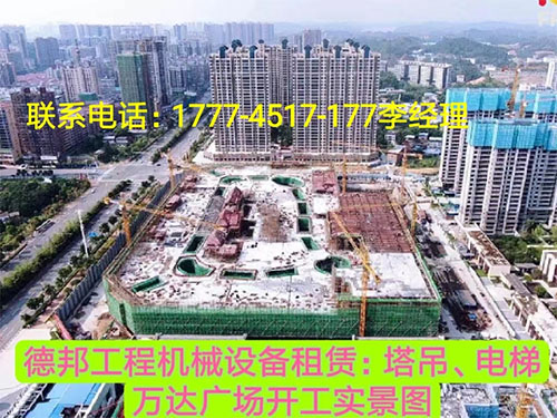 萬(wàn)達(dá)廣場(chǎng)、岳麓青城一二三期   租賃塔吊、電梯實(shí)情
